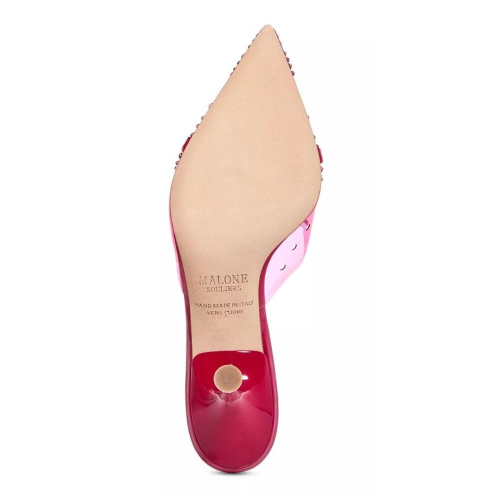 Malone Souliers Womens Joella Crystal-Embellished Mules 37 Pink - NIB $795 - Picture 7 of 7